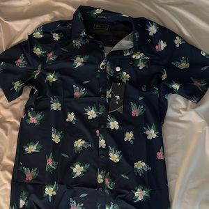 Bill Murray Floral Golf polo
